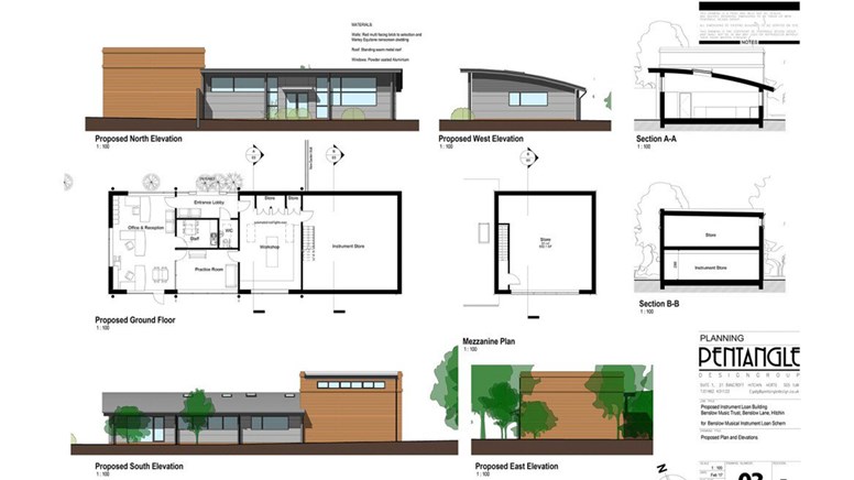 undefinedArchitects drawings and plans for the new building