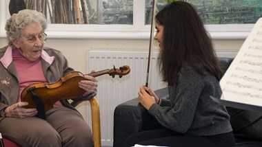 November 2017: Jean's violin is chosen