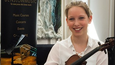 undefinedTeyha Dawson performing at the Benslow Music Open Day in July 2017